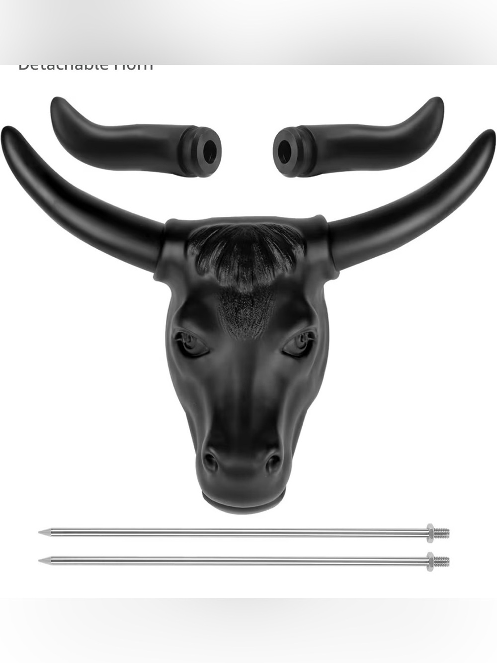 Roping Calf Head Steer Dummy Practice Kit Two Pair of Detachable Horn
